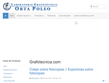 Tablet Screenshot of grafotecnica.com